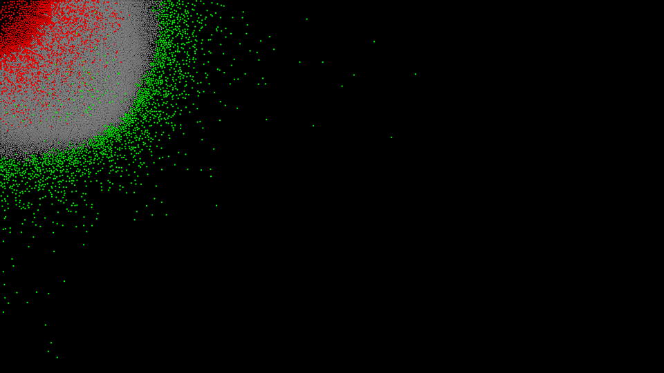 Start atoms in a corner